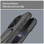 Custodia per telefono Magsafe in TPU ibrida per PC e Fan Dun Series, con finitura satinata, For iPhone 15 Pro Max, For iPhone 15 Pro, For iPhone 15 Plus, For iPhone 15, For iPhone 14 Plus, For iPhone 14