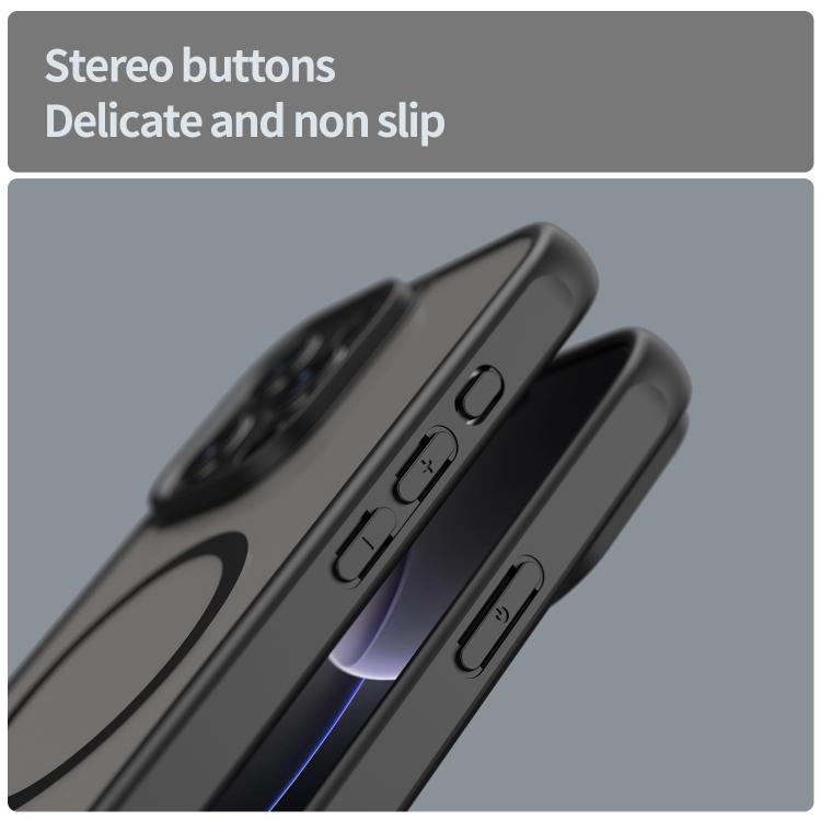 Custodia per telefono Magsafe in TPU ibrida per PC e Fan Dun Series, con finitura satinata, For iPhone 15 Pro Max, For iPhone 15 Pro, For iPhone 15 Plus, For iPhone 15, For iPhone 14 Plus, For iPhone 14