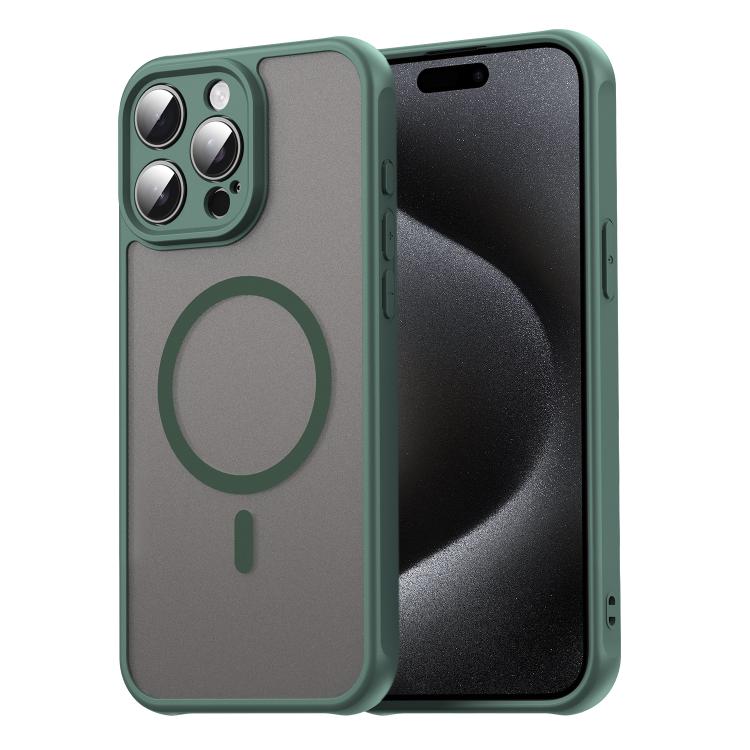 Custodia per telefono Magsafe in TPU ibrida per PC e Fan Dun Series, con finitura satinata, For iPhone 15 Pro Max, For iPhone 15 Pro, For iPhone 15 Plus, For iPhone 15, For iPhone 14 Plus, For iPhone 14