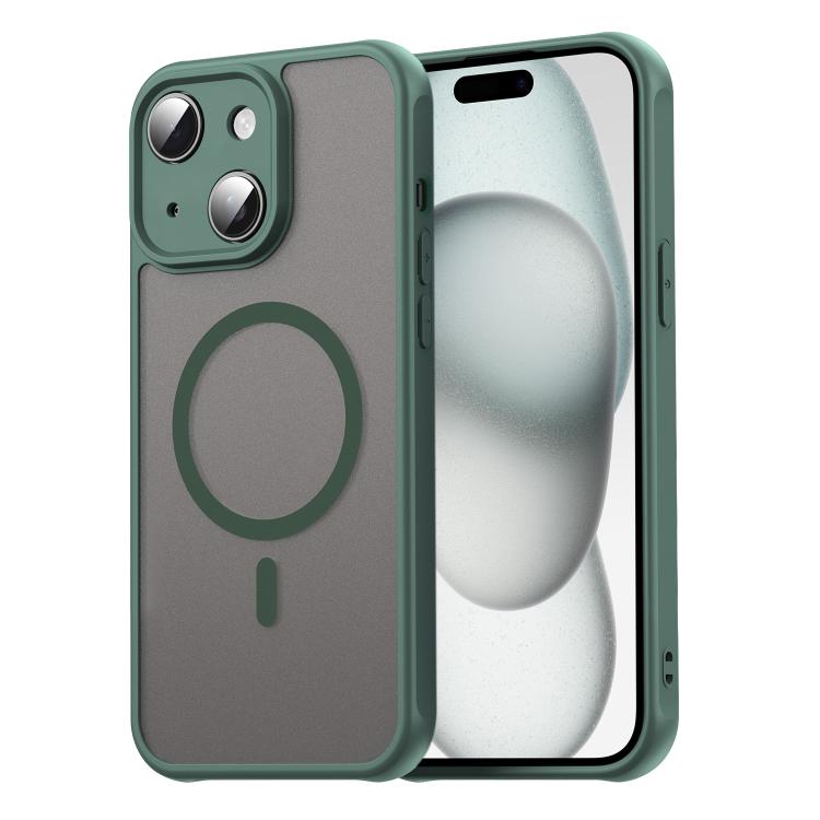 Custodia per telefono Magsafe in TPU ibrida per PC e Fan Dun Series, con finitura satinata, For iPhone 15 Pro Max, For iPhone 15 Pro, For iPhone 15 Plus, For iPhone 15, For iPhone 14 Plus, For iPhone 14