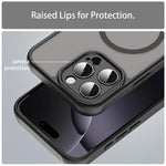 Custodia per telefono Magsafe in TPU ibrida per PC e Fan Dun Series, con finitura satinata, For iPhone 14 Pro, For iPhone 14 Pro Max, For iPhone 13 Pro Max, For iPhone 13 Pro, For iPhone 13