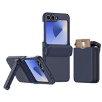 Custodia pieghevole per telefono cellulare con supporto in gomma a molla e slot per schede, For Galaxy Z Flip8 5G, For Samsung Galaxy Z Flip7 5G, For Samsung Galaxy Z Flip6 5G