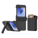 Custodia pieghevole per telefono cellulare con supporto in gomma a molla e slot per schede, For Samsung Galaxy Z Flip5 5G