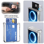 Custodia pieghevole per telefono cellulare con supporto in gomma a molla e slot per schede, For Galaxy Z Flip8 5G, For Samsung Galaxy Z Flip7 5G, For Samsung Galaxy Z Flip6 5G
