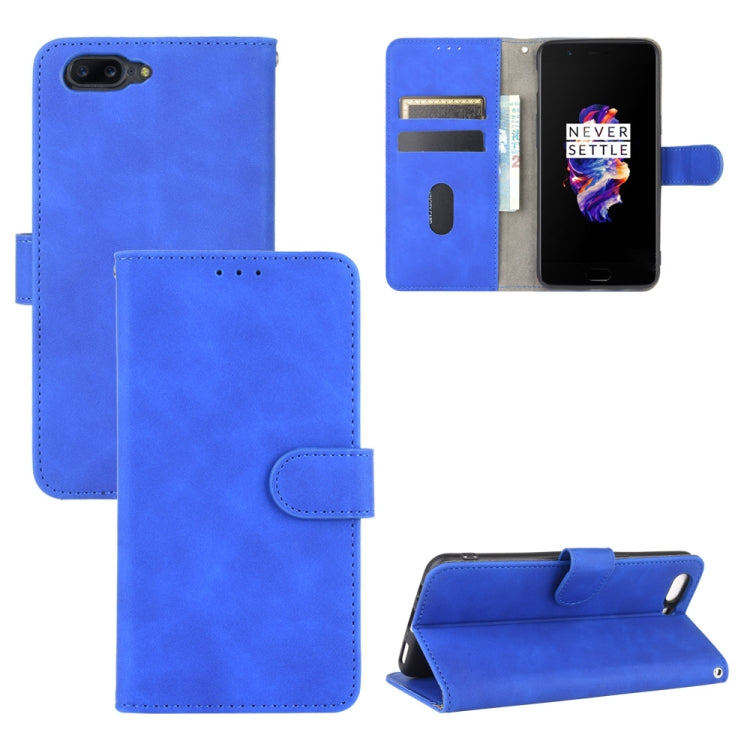 Tinta unita Skin Feel Fibbia magnetica Flip orizzontale Custodia in pelle PU con struttura in vitello con supporto e slot per schede e portafoglio, For OnePlus Nord, For OnePlus 8, For OnePlus 5, For OnePlus 8 Pro