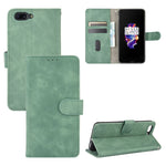 Tinta unita Skin Feel Fibbia magnetica Flip orizzontale Custodia in pelle PU con struttura in vitello con supporto e slot per schede e portafoglio, For OnePlus Nord, For OnePlus 8, For OnePlus 5, For OnePlus 8 Pro