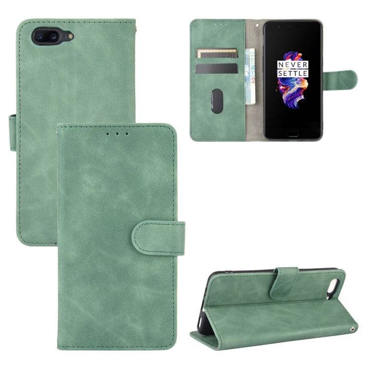 Tinta unita Skin Feel Fibbia magnetica Flip orizzontale Custodia in pelle PU con struttura in vitello con supporto e slot per schede e portafoglio, For OnePlus Nord, For OnePlus 8, For OnePlus 5, For OnePlus 8 Pro