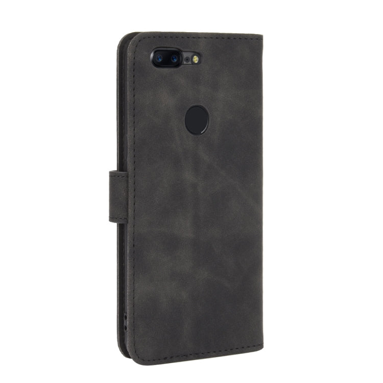 Tinta unita Skin Feel Fibbia magnetica Flip orizzontale Custodia in pelle PU con struttura in vitello con supporto e slot per schede e portafoglio, For OnePlus 5T, For BlackBerry KEY2, For OnePlus 6, For OnePlus 6T