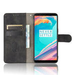 Tinta unita Skin Feel Fibbia magnetica Flip orizzontale Custodia in pelle PU con struttura in vitello con supporto e slot per schede e portafoglio, For OnePlus 5T, For BlackBerry KEY2, For OnePlus 6, For OnePlus 6T