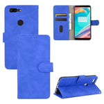 Tinta unita Skin Feel Fibbia magnetica Flip orizzontale Custodia in pelle PU con struttura in vitello con supporto e slot per schede e portafoglio, For OnePlus 5T, For BlackBerry KEY2, For OnePlus 6, For OnePlus 6T