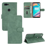 Tinta unita Skin Feel Fibbia magnetica Flip orizzontale Custodia in pelle PU con struttura in vitello con supporto e slot per schede e portafoglio, For OnePlus 5T, For BlackBerry KEY2, For OnePlus 6, For OnePlus 6T