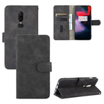 Tinta unita Skin Feel Fibbia magnetica Flip orizzontale Custodia in pelle PU con struttura in vitello con supporto e slot per schede e portafoglio, For OnePlus 5T, For BlackBerry KEY2, For OnePlus 6, For OnePlus 6T