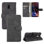 Tinta unita Skin Feel Fibbia magnetica Flip orizzontale Custodia in pelle PU con struttura in vitello con supporto e slot per schede e portafoglio, For OnePlus 5T, For BlackBerry KEY2, For OnePlus 6, For OnePlus 6T