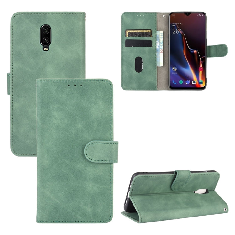 Tinta unita Skin Feel Fibbia magnetica Flip orizzontale Custodia in pelle PU con struttura in vitello con supporto e slot per schede e portafoglio, For OnePlus 5T, For BlackBerry KEY2, For OnePlus 6, For OnePlus 6T