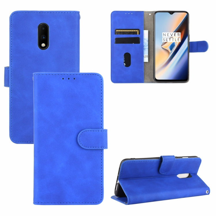 Tinta unita Skin Feel Fibbia magnetica Flip orizzontale Custodia in pelle PU con struttura in vitello con supporto e slot per schede e portafoglio, For BlackBerry Keyone, For BlackBerry Priv, For OnePlus 7, For OnePlus 7 Pro