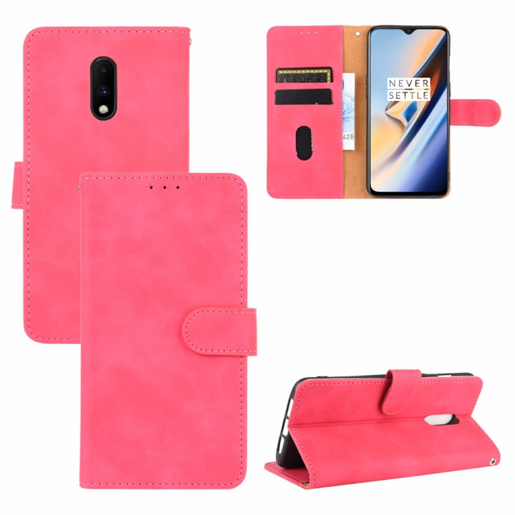 Tinta unita Skin Feel Fibbia magnetica Flip orizzontale Custodia in pelle PU con struttura in vitello con supporto e slot per schede e portafoglio, For BlackBerry Keyone, For BlackBerry Priv, For OnePlus 7, For OnePlus 7 Pro