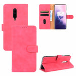 Tinta unita Skin Feel Fibbia magnetica Flip orizzontale Custodia in pelle PU con struttura in vitello con supporto e slot per schede e portafoglio, For BlackBerry Keyone, For BlackBerry Priv, For OnePlus 7, For OnePlus 7 Pro