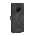 Tinta unita Skin Feel Fibbia magnetica Flip orizzontale Custodia in pelle PU con struttura in vitello con supporto e slot per schede e portafoglio, For OnePlus 7T