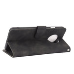 Tinta unita Skin Feel Fibbia magnetica Flip orizzontale Custodia in pelle PU con struttura in vitello con supporto e slot per schede e portafoglio, For OnePlus 7T