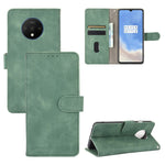Tinta unita Skin Feel Fibbia magnetica Flip orizzontale Custodia in pelle PU con struttura in vitello con supporto e slot per schede e portafoglio, For OnePlus 7T