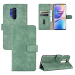 Tinta unita Skin Feel Fibbia magnetica Flip orizzontale Custodia in pelle PU con struttura in vitello con supporto e slot per schede e portafoglio, For OnePlus Nord, For OnePlus 8, For OnePlus 5, For OnePlus 8 Pro