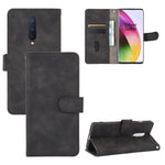 Tinta unita Skin Feel Fibbia magnetica Flip orizzontale Custodia in pelle PU con struttura in vitello con supporto e slot per schede e portafoglio, For OnePlus Nord, For OnePlus 8, For OnePlus 5, For OnePlus 8 Pro