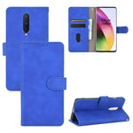 Tinta unita Skin Feel Fibbia magnetica Flip orizzontale Custodia in pelle PU con struttura in vitello con supporto e slot per schede e portafoglio, For OnePlus Nord, For OnePlus 8, For OnePlus 5, For OnePlus 8 Pro