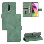 Tinta unita Skin Feel Fibbia magnetica Flip orizzontale Custodia in pelle PU con struttura in vitello con supporto e slot per schede e portafoglio, For OnePlus Nord, For OnePlus 8, For OnePlus 5, For OnePlus 8 Pro