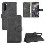 Tinta unita Skin Feel Fibbia magnetica Flip orizzontale Custodia in pelle PU con struttura in vitello con supporto e slot per schede e portafoglio, For OnePlus Nord, For OnePlus 8, For OnePlus 5, For OnePlus 8 Pro