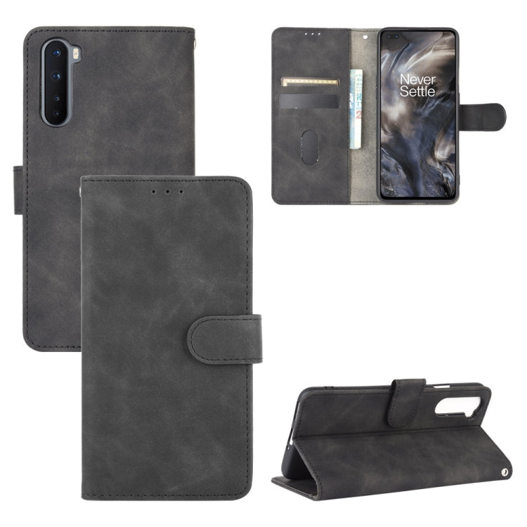 Tinta unita Skin Feel Fibbia magnetica Flip orizzontale Custodia in pelle PU con struttura in vitello con supporto e slot per schede e portafoglio, For OnePlus Nord, For OnePlus 8, For OnePlus 5, For OnePlus 8 Pro