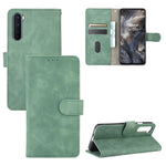 Tinta unita Skin Feel Fibbia magnetica Flip orizzontale Custodia in pelle PU con struttura in vitello con supporto e slot per schede e portafoglio, For OnePlus Nord, For OnePlus 8, For OnePlus 5, For OnePlus 8 Pro