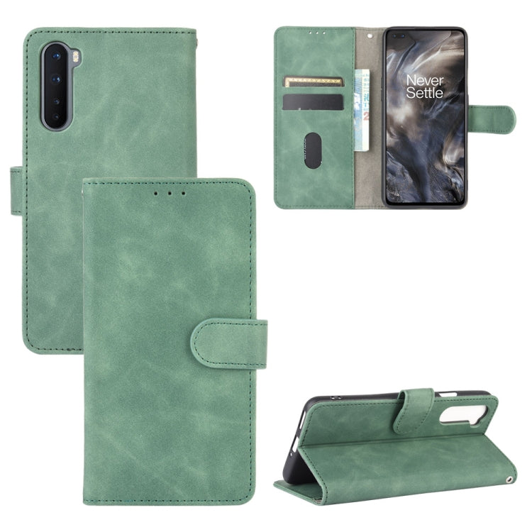 Tinta unita Skin Feel Fibbia magnetica Flip orizzontale Custodia in pelle PU con struttura in vitello con supporto e slot per schede e portafoglio, For OnePlus Nord, For OnePlus 8, For OnePlus 5, For OnePlus 8 Pro