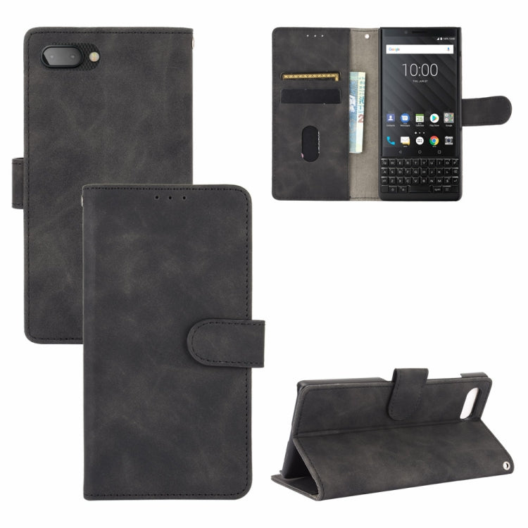Tinta unita Skin Feel Fibbia magnetica Flip orizzontale Custodia in pelle PU con struttura in vitello con supporto e slot per schede e portafoglio, For OnePlus 5T, For BlackBerry KEY2, For OnePlus 6, For OnePlus 6T