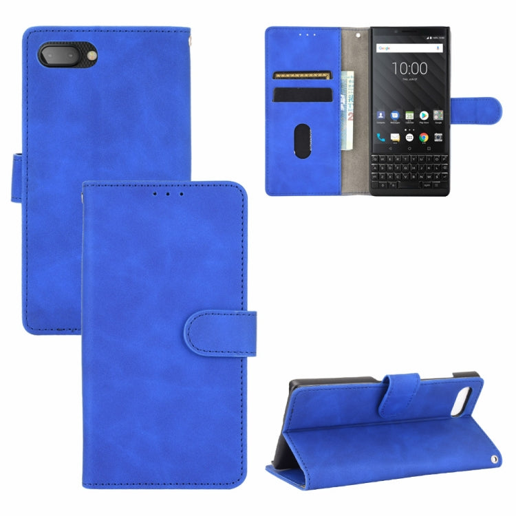 Tinta unita Skin Feel Fibbia magnetica Flip orizzontale Custodia in pelle PU con struttura in vitello con supporto e slot per schede e portafoglio, For OnePlus 5T, For BlackBerry KEY2, For OnePlus 6, For OnePlus 6T