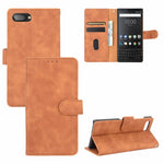 Tinta unita Skin Feel Fibbia magnetica Flip orizzontale Custodia in pelle PU con struttura in vitello con supporto e slot per schede e portafoglio, For OnePlus 5T, For BlackBerry KEY2, For OnePlus 6, For OnePlus 6T
