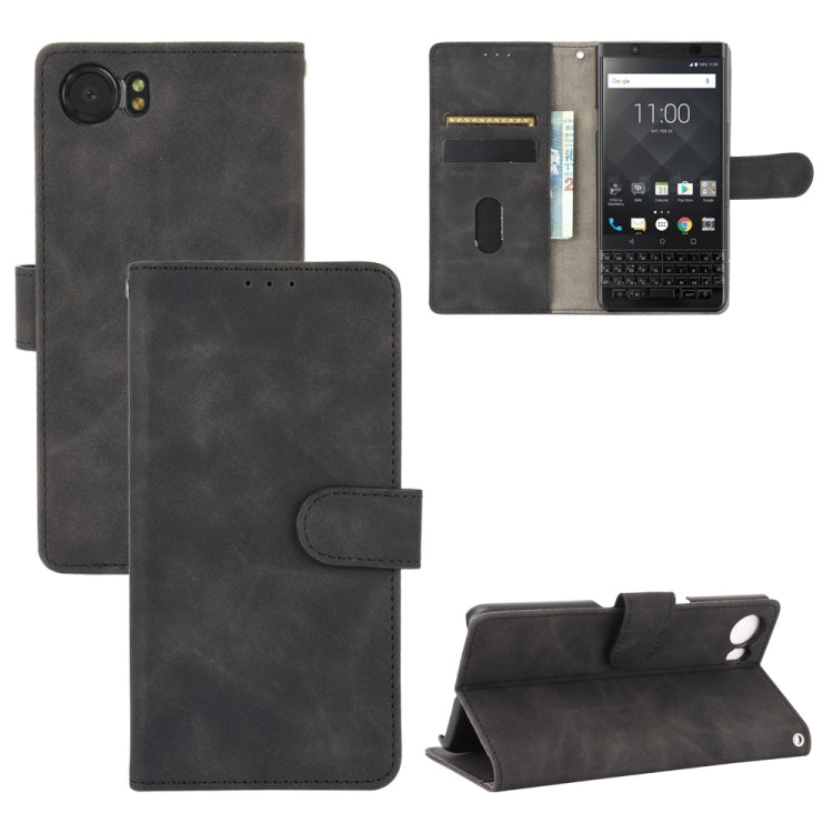 Tinta unita Skin Feel Fibbia magnetica Flip orizzontale Custodia in pelle PU con struttura in vitello con supporto e slot per schede e portafoglio, For BlackBerry Keyone, For BlackBerry Priv, For OnePlus 7, For OnePlus 7 Pro