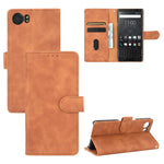 Tinta unita Skin Feel Fibbia magnetica Flip orizzontale Custodia in pelle PU con struttura in vitello con supporto e slot per schede e portafoglio, For BlackBerry Keyone, For BlackBerry Priv, For OnePlus 7, For OnePlus 7 Pro
