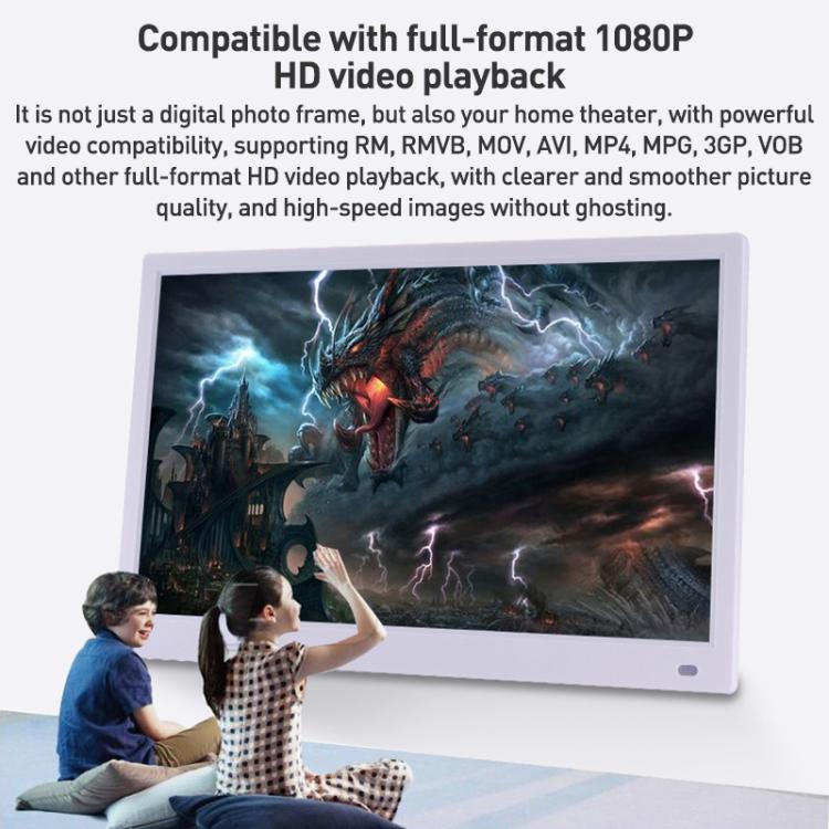 XCLT-1730 Cornice per foto a nuvola con schermo LED HD da 17,3 pollici e supporto WIFI, AU Plug, US Plug, EU Plug, UK Plug