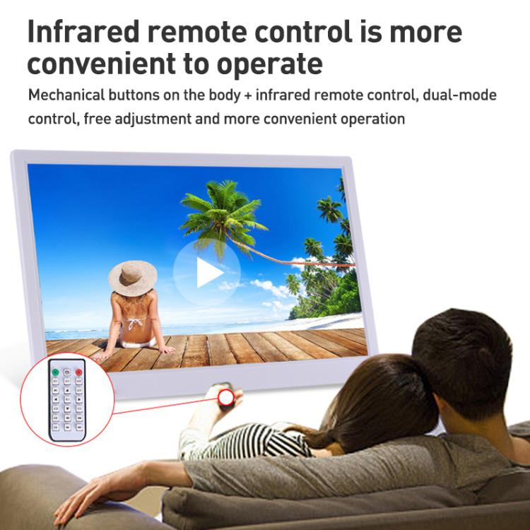 Cornice digitale LED HD 17,3" con WiFi e telecomando