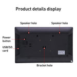 Cornice digitale LED HD 17,3" con WiFi e telecomando
