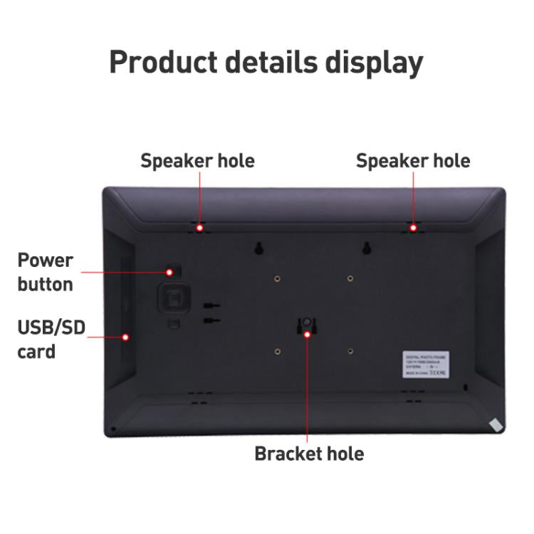 Cornice digitale LED HD 17,3" con WiFi e telecomando