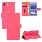 Tinta unita Skin Feel Fibbia magnetica Flip orizzontale Custodia in pelle PU con struttura in vitello con supporto e slot per schede e portafoglio, For Sony Xperia 10 II, For Sony Xperia 10 Plus, For Sony Xperia 10, For Sony Xperia Ace
