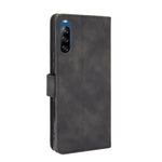 Tinta unita Skin Feel Fibbia magnetica Flip orizzontale Custodia in pelle PU con struttura in vitello con supporto e slot per schede e portafoglio, For Sony Xperia L4, For Sony Xperia XZ3, For Sony Xperia 8 Lite