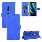 Tinta unita Skin Feel Fibbia magnetica Flip orizzontale Custodia in pelle PU con struttura in vitello con supporto e slot per schede e portafoglio, For Sony Xperia L4, For Sony Xperia XZ3, For Sony Xperia 8 Lite