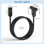 Cavo di estensione per pannello fisso con vite ad orecchio USB4 tipo C femmina a tipo C femmina, 0.3m, 0.6m, 1m, 1.8m