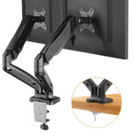 Supporto per monitor a doppio braccio da tavolo Lenovo Thinkplus ZJA1 Clip-on, ZJA1