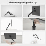 Supporto per monitor a doppio braccio da tavolo Lenovo Thinkplus ZJA1 Clip-on, ZJA1