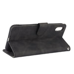 Custodia portafoglio in pelle PU con fibbia magnetica per iPhone