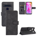Tinta unita Skin Feel Fibbia magnetica Flip orizzontale Custodia in pelle PU con struttura in vitello con supporto e slot per schede e portafoglio, For TCL 10 Pro, For TCL 10L, For Vivo X30 Pro, For Fujitsu Arrows 5G (F-51A)