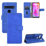 Tinta unita Skin Feel Fibbia magnetica Flip orizzontale Custodia in pelle PU con struttura in vitello con supporto e slot per schede e portafoglio, For TCL 10 Pro, For TCL 10L, For Vivo X30 Pro, For Fujitsu Arrows 5G (F-51A)